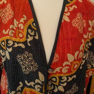 Bold Kantha jacket/tunic